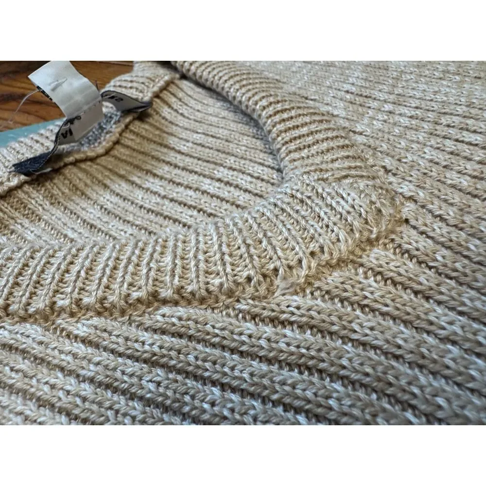 NWT Urban Outfitters Beige Sleeveless Knit Sweater Vest Tank Top Size Small NWT